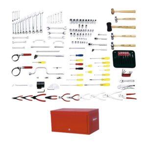 Juego maestro automotriz en pulgadas 137 piezas, con gabinete 9992 Urrea