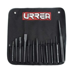 Juego de cinceles, punzones y botadores, 12 piezas Urrea