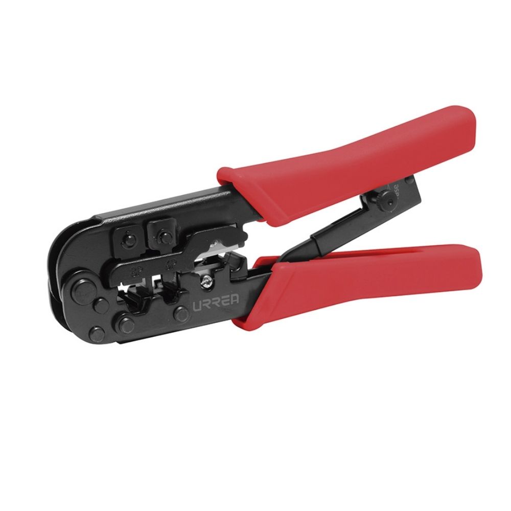 Pinza ponchadora modular 7.5" para conectores RJ12/11, RJ45 Urrea