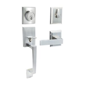 Gatillo rectangular sólido para entrada función sencilla, níquel satinado, visual Lock