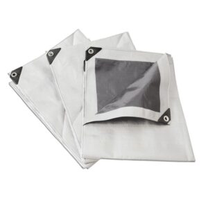Lona de polietileno reforzada color blanco, 2 x 3 m Surtek