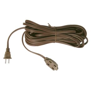 Extensión eléctrica doméstica color café, 5 m Surtek