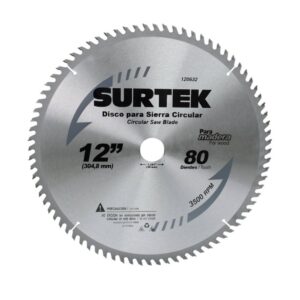 Disco para sierra circular para corte madera 24 dientes, 7-1/4" Surtek