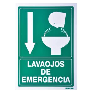 Señal "Lava ojos de emergencia" Surtek