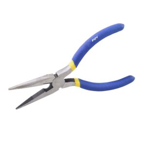 Pinza para electricista con mango con doble plastisol de 8" punta larga Foy