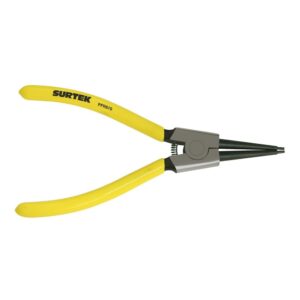 Pinza para anillos de retención fijas externo 1.8 mm ángulo de 0° doble mango de vinil Surtek