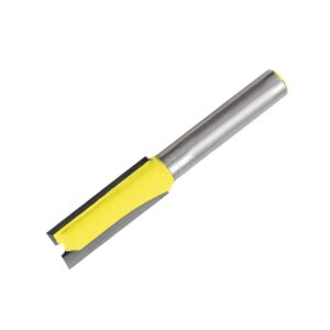 Broca para router de acero recta de 2 filos 1/2" zanco de 1/4" Surtek