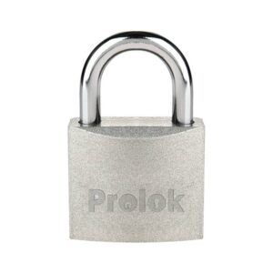 Candado de acero corto 45 mm, llave estándar, en caja Prolok