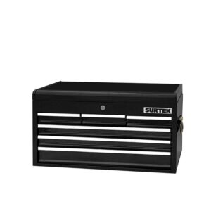 Gabinete superior color negro 6 gavetas 26" Surtek