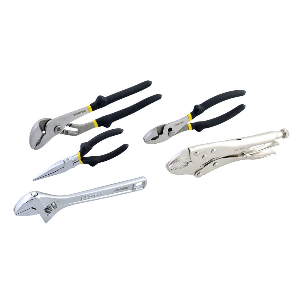 Juego combinado de pinzas para mecánico, 5 piezas Surtek