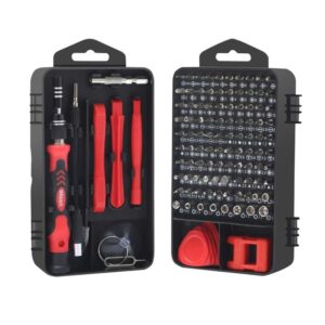 Juego para reparación de celulares y equipo eléctrico, 117 piezas en caja plástica Urrea