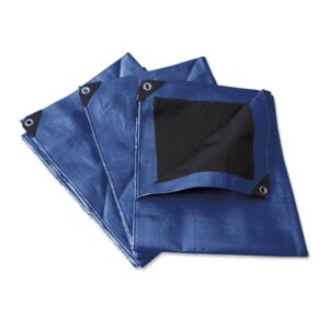 Lona de polietileno reforzada color azul, 5 x 6 m Surtek