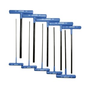 Juego de llaves hexagonales tipo "T" ergonómicas, métricas, 10 piezas en blíster Urrea