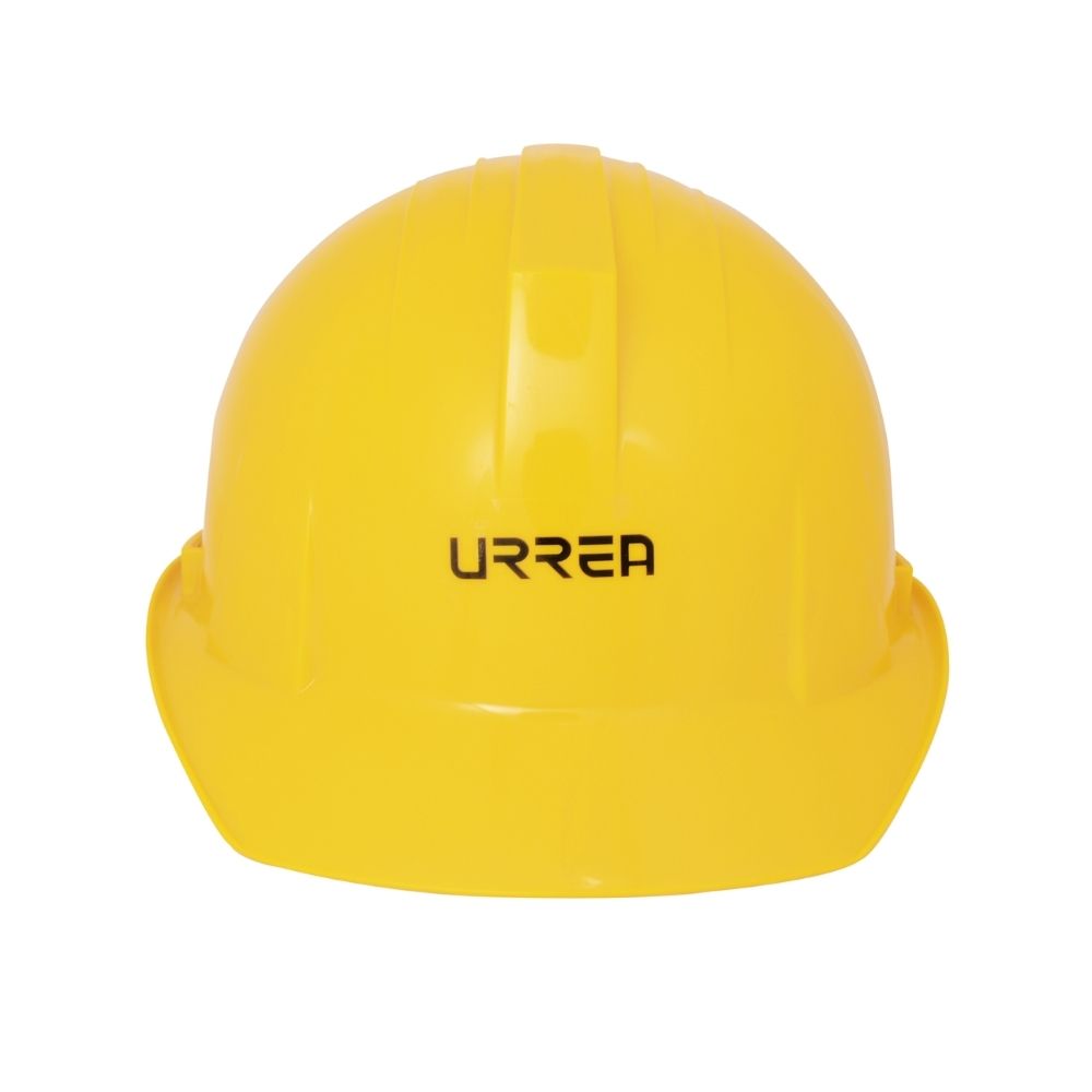 Casco de seguridad con ajuste de 4 puntos, color amarillo Urrea