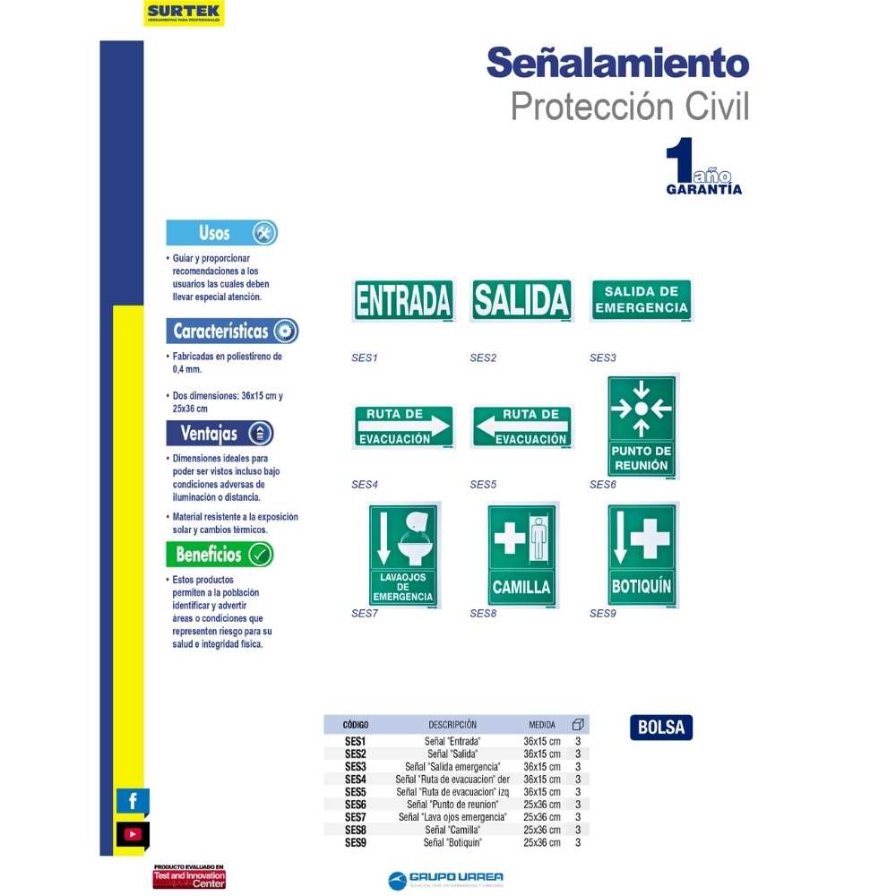 Señal "Punto de reunión" Surtek - Imagen 2