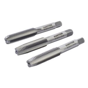 Juego de machuelos de acero al carbón M12 x 1.75, 3 piezas Surtek