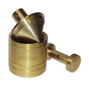Plomada de latón tipo barril 580 g Surtek