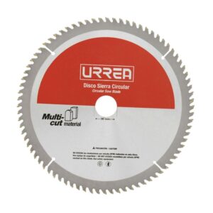 Disco para sierra circular para corte multi-material 80 dientes, 12" Urrea