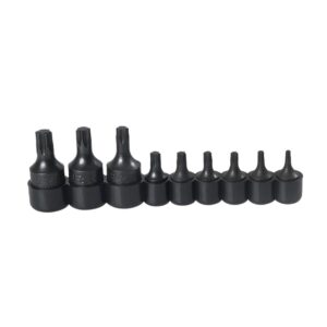 Juego de dados con punta torx cuadro de 1/4" y 3/8", 9 piezas Urrea