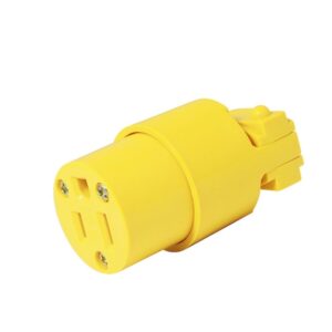 Contacto blindado plástico aterrizado, color amarillo Surtek