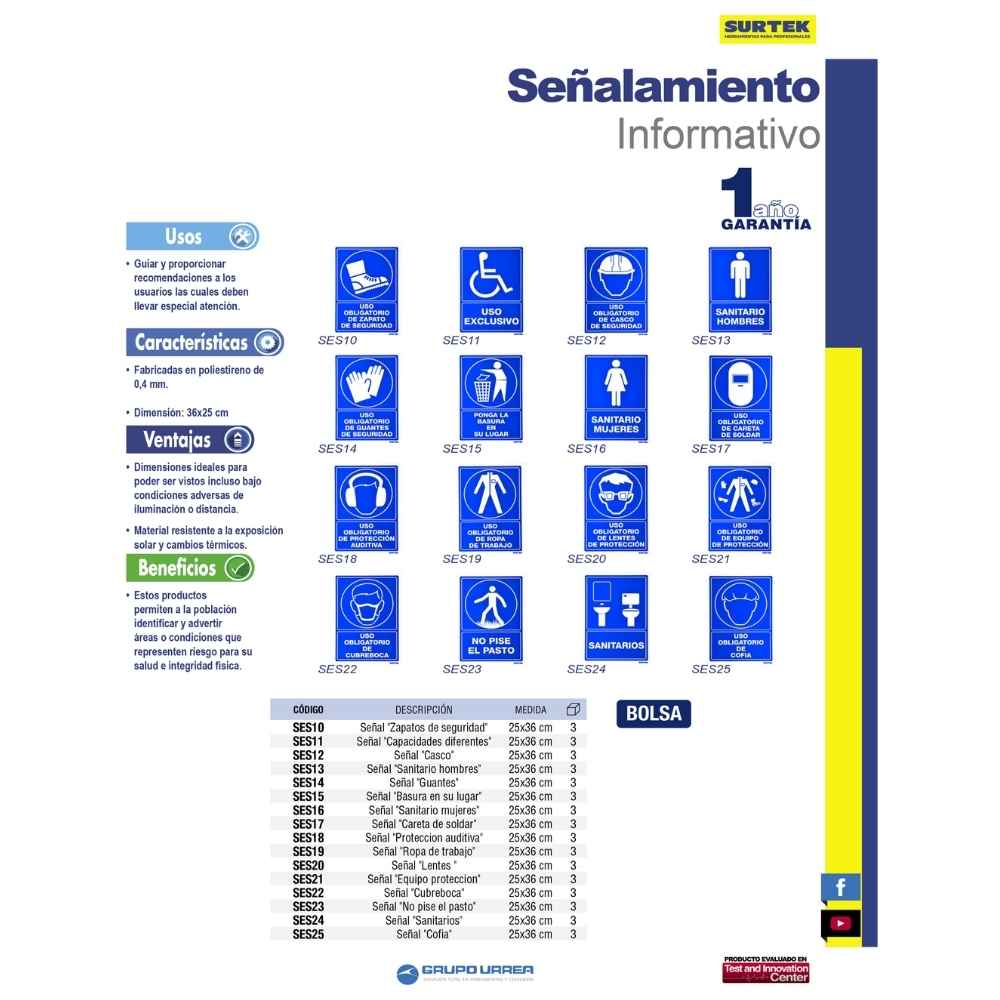 Señal "Ponga la basura en su lugar" Surtek - Imagen 2