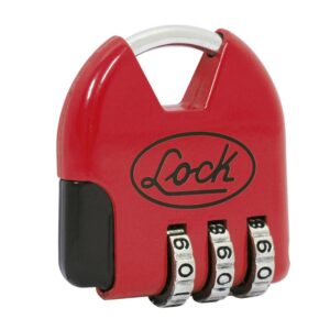 Candado de combinación programable para maleta, rojo, 36 mm Lock