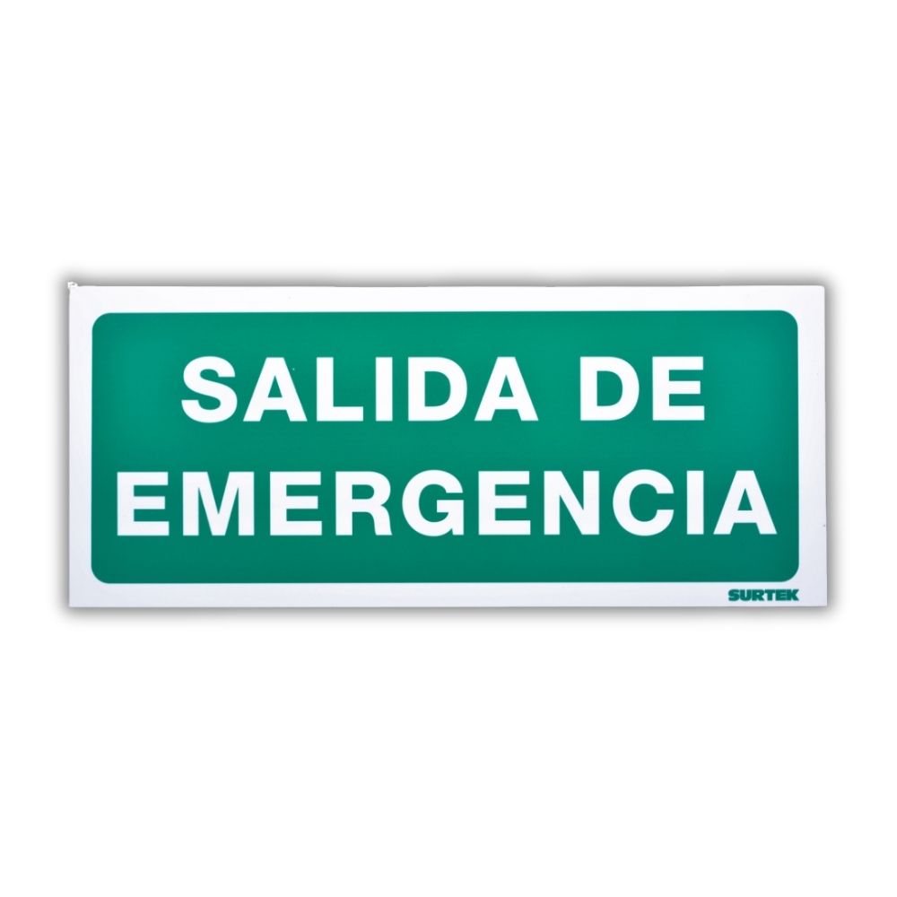 Señal "Salida de emergencia" Surtek