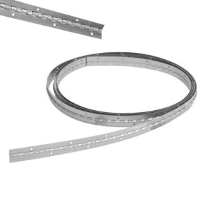 Bisagra piano barrenadas 1-1/4" x 1 m, natural, en caja Lock