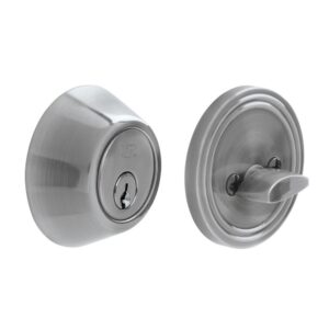 Cerrojo residencial función sencilla, níquel satinado, llave estándar, blíster Lock