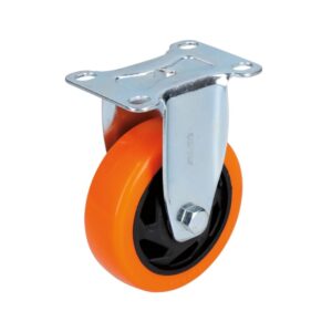 Rodaja de PVC naranja fija 3" Surtek