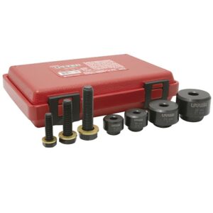 Juego de sacabocados para láminas de 5/8" a 1-1/4", 7 piezas Urrea