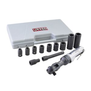 Juego de matraca neumática y dados cuadro de 1/2" en pulgadas, 12 piezas Urrea