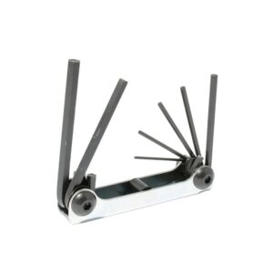 Juego de llaves hexagonales tipo navaja métricas 1.5 a 6 mm estuche metálico, 7 pz Urrea