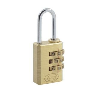 Candado de combinación programable para maleta, latón, 20 mm Lock