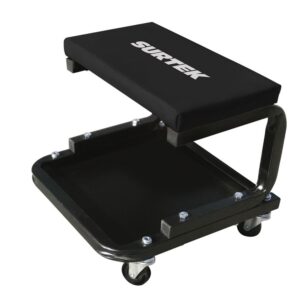 Banco para mecánico móvil acolchonado, 365 mm Surtek