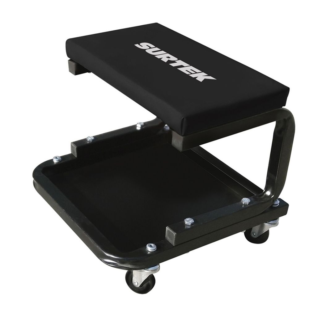 Banco para mecánico móvil acolchonado, 365 mm Surtek