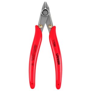 Pinza para electrónica con mango rubber grip de 5-1/8" corte al ras 22° Urrea