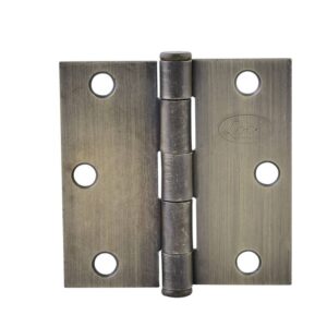 Bisagra cuadrada perno suelto de acero latón antiguo 2.5" x 2.5" Lock