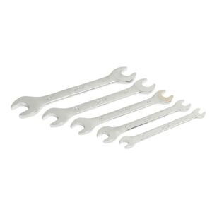 Juego de llaves españolas pulido espejo métricas, 5 piezas en rack Foy