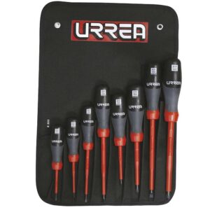 Juego de destornilladores con mango trimaterial 1000 V combinados, 8 piezas Urrea