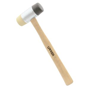 Martillo con tapas plásticas intercambiables con mango de madera de 12-3/32", 13 oz Urrea