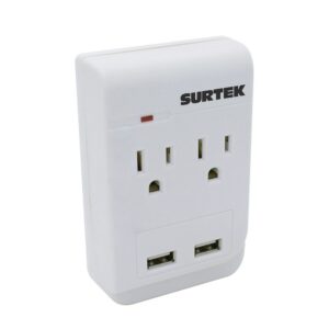 Multicontacto de barra 2 entradas 2 USB Surtek
