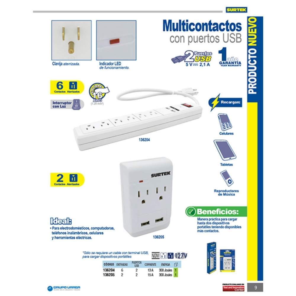 Machuelo de acero al carbón 1/2"-13NC Surtek - Imagen 2