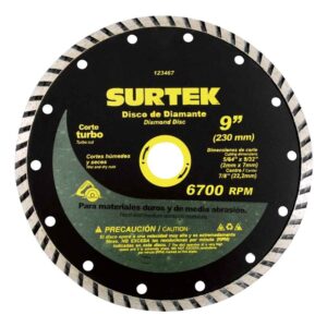 Disco de diamante turbo 4-1/2" Surtek