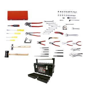 Juego básico industrial métrico 68 piezas, con caja CPU20A Urrea