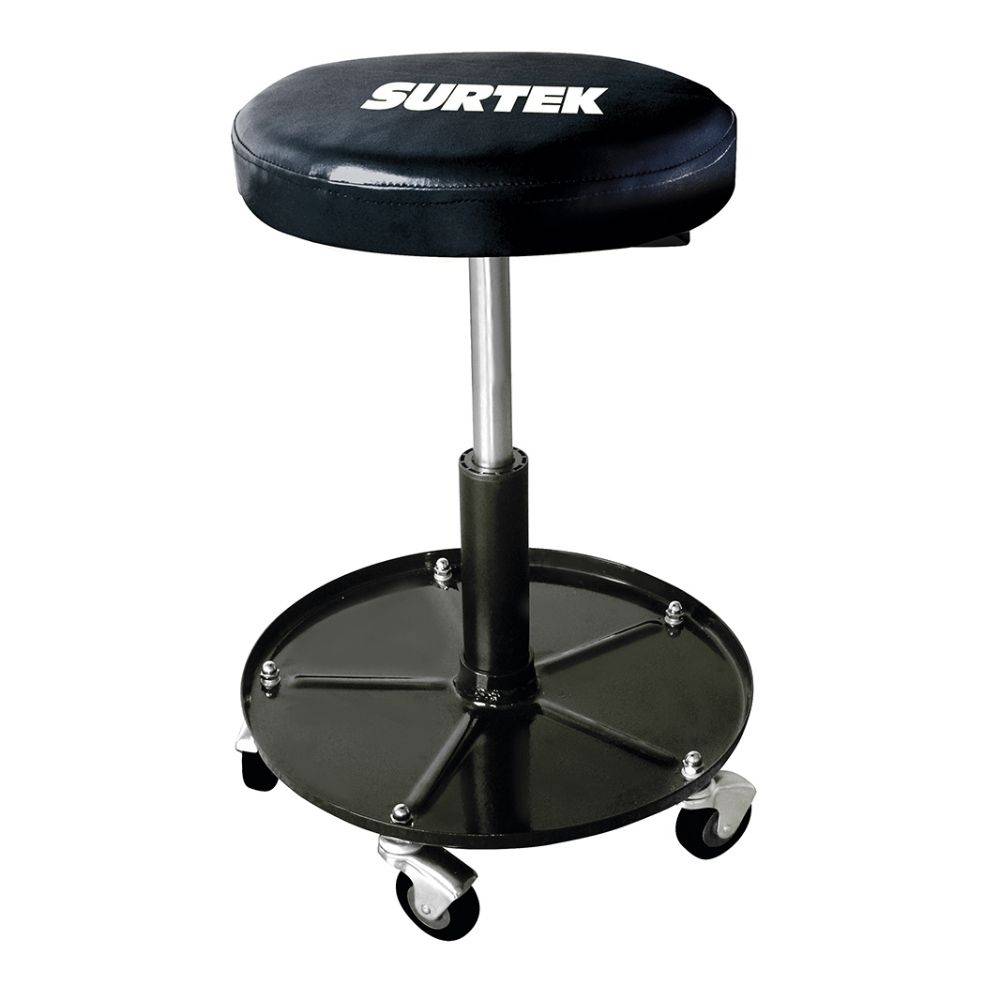 Banco para mecánico giratorio acolchonado, 489 mm Surtek