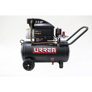 Compresor de aire eléctrico lubricado con pistola y manguera 50L, 2.5HP, 127V Urrea