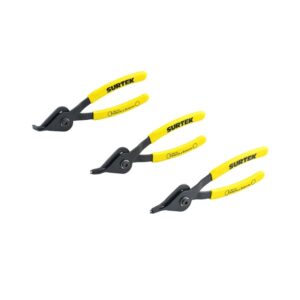 Juego de pinzas para anillos de retención convertibles, 3 piezas Surtek