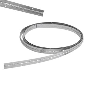 Bisagra piano barrenadas 1" x 3.5 m, natural, en caja Lock