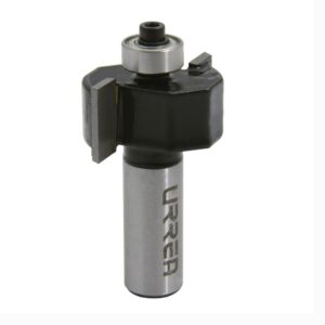 Broca para router de acero rebajadora con balero 1-1/4" zanco de 1/4" Urrea